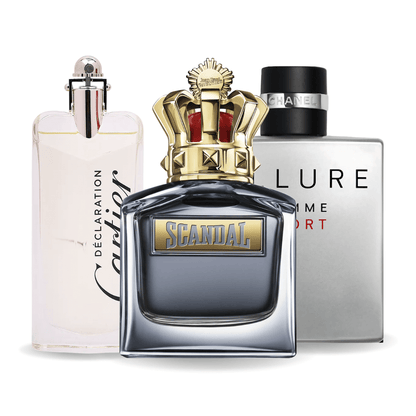 Set di 3 Profumi Allure homme sport, Scandal e Declaration 100ml
