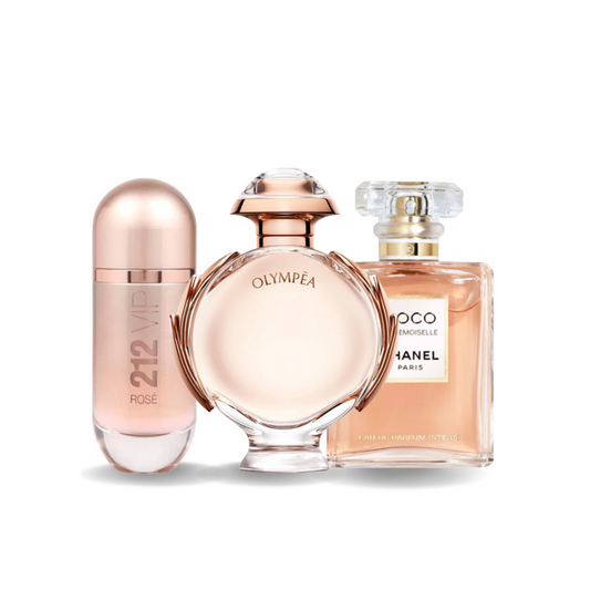 Cofanetto 3 Profumi 212 Vip Rosé, OLYMPÉA e Coco Mademoiselle 100ml